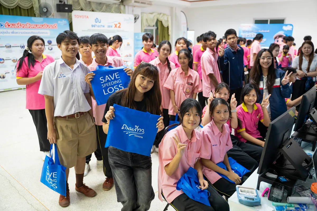 เยาวชนร่วมกิจกรรม School SAFE สัญจร เยาวชนเข้าร่วมกิจกรรมการเรียนรู้ด้านความปลอดภัยทางถนนในโครงการ School SAFE สัญจร