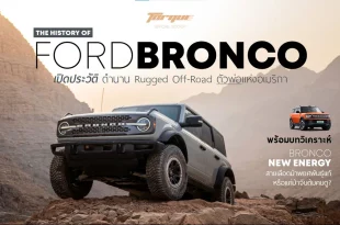 ภาพเปิดประวัติ Ford Bronco พร้อมรถ Bronco รุ่นปัจจุบันและ Bronco New Energy